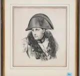 zugeschrieben Bildnis von Napoleon Bonaparte by Charles Bernoulli, charcoal, offered Dec 2024