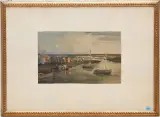 Hafenszene by Ignaz Epper, 1935, watercolor, sold Dec 2024
