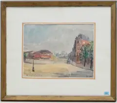 Strassenszene by Ignaz Epper, 1933, watercolor, sold Dec 2024