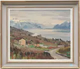 Genfersee by Walter Mafli, 1952, oil on canvas, sold Dec 2024
