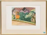 Bäume im Frühling by Albert Pfister, 1968, watercolor, offered Dec 2024