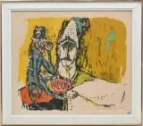 Simpizissimus by Alois Carigiet, 1962, pencil, offered Dec 2024