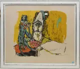 Simplizissimus by Alois Carigiet, 1962, color lithograph, offered Dec 2024