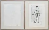 nach "Blick ins Unendliche by Ferdinand Hodler, pencil, sold Dec 2024