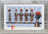 Guardia Svizzera Pontificia by Rudolf Mirer, 2006, color lithograph, offered Dec 2024