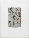 Mutter und Kind by Rudolf Mirer, 1983, color lithograph, sold Dec 2024