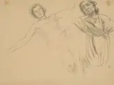 Zwei Frauen by Maurice Denis, 1913, pencil, offered Sep 2024