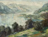 Iseltwald am Brienzer-See by Otto Eduard Pippel, oil on canvas, offered Sep 2024