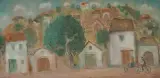 Borpincek es presmazak" ("Weinkeller und Keltereien") by István Pekáry, oil on board, offered Sep 2024
