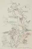 Akte in der Landschaft by André Masson, watercolor, sold Sep 2024