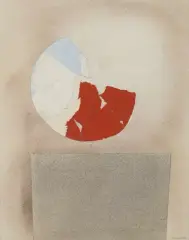 Lune d' Août by Italo Valenti, 1976, mixed media, sold Sep 2024