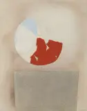 Lune d' Août by Italo Valenti, 1976, mixed media, sold Sep 2024