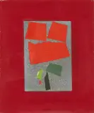 La fleur rouge by Italo Valenti, 1982, collage, sold Sep 2024