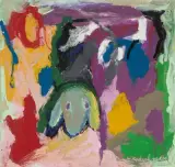 Komposition by Menashe Kadishman, 1983, mixed media, sold Sep 2024
