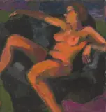 Chloé by Gernot Kissel, 1986, oil on canvas, sold Sep 2024