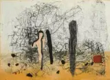 Ohne Titel by Amador, 1997, mixed media, offered Sep 2024