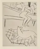 Ohne Titel by Leiko Ikemura, etching, sold Sep 2024