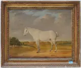 Stehender Schimmel by England, 18.Jh., oil on canvas, offered Sep 2024