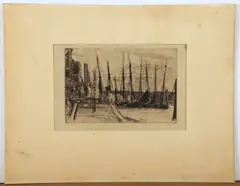 Untitled by James Abbott McNeill Whistler, etching, sold Sep 2024