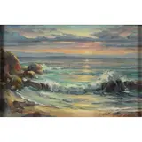 Untitled by Christian von Schneidau, oil on canvas board, sold May 2022