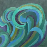 Untitled by Robert Weimerskirch, oil on canvas, sold May 2022