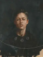 Portrait of a Young Man by Jaco Benade, oil on canvas, sold Oct 2023