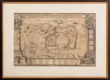 Map of Ancient Jerusalem by Georg Andreas Böckler, Etching, sold Apr 2024