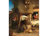 Junges, Verliebtes Paar by Johann Peter Krafft, oil on canvas, offered Dec 2024