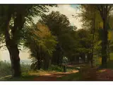 Waldlandschaft by Carl Ludwig Fahrbach, 1835 Heidelberg – 1902 Düsseldorf, oil on canvas, sold Dec 2018