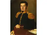 Portrait Eines Mannes (wohl Jose Maria Alcocer (1811– 1861)) by Juan Cordero de Hoyos, oil on canvas, offered Sep 2025