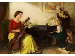 Untitled by Karl Truppe, oil on board, sold Sep 2025