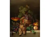 Früchtestillleben by Joseph Correggio, oil on canvas, sold Sep 2017