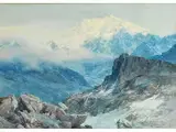 Monte Rosa by Edward Theodore Compton, 1849 Stoke Newington - 1921 Feldafing, watercolor, sold Apr 2016