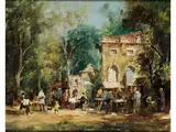 Im Park by Peter Götz Pallmann, oil on board, offered Mar 2024