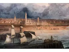 Prachtvoller Zweimaster im Hafen vor Ostende by Josef Püttner, oil on canvas, offered Mar 2025