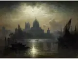 Venedig – Santa Maria Della Salute im Mondlicht by Karl Heilmayer, oil on canvas, sold Jun 2024