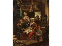 Untitled by David Ryckaert III, oil on canvas, offered Jun 2025