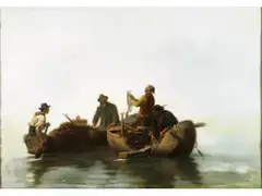 Fischerboote by Julius Noerr, oil on panel, offered Jun 2024