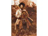 Tscherkessischer Reiter by Franz Roubaud, oil on board, offered Mar 2023