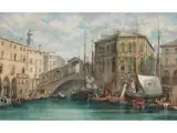 Venedigvedute by John Henry Bradley, watercolor, sold Mar 2023