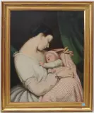 Mutter mit Kind by Carl de Calzada, 1866, oil on canvas, sold Sep 2024
