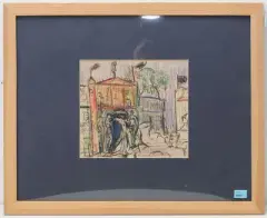 Mitcham Fair by Martin Bloch, ink, sold Sep 2024