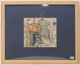 Mitcham Fair by Martin Bloch, ink, sold Sep 2024