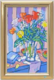 Tulpenstrauss by Bernhard Kühlewein, oil, sold Sep 2024