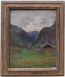 Rhêmes tramonto by Alessandro Lupo, oil on canvas, offered Sep 2024