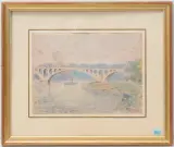 Brücke über einen Fluss by Jeanne Selmersheim-Desgrange, watercolor, offered Sep 2024