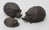 Igelfamilie by Kurt Arentz, bronze, sold Sep 2024
