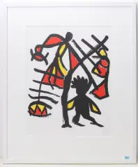 Figürliche Darstellung by Eugène Ionesco, color lithograph, offered Sep 2024
