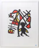 Figürliche Darstellung by Eugène Ionesco, color lithograph, offered Sep 2024