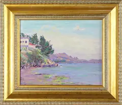 Morro Bay by Gary Ray, 2000, oil on canvas board, sold May 2022
